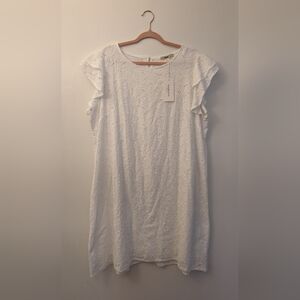 NWT Lace Detail White Dress